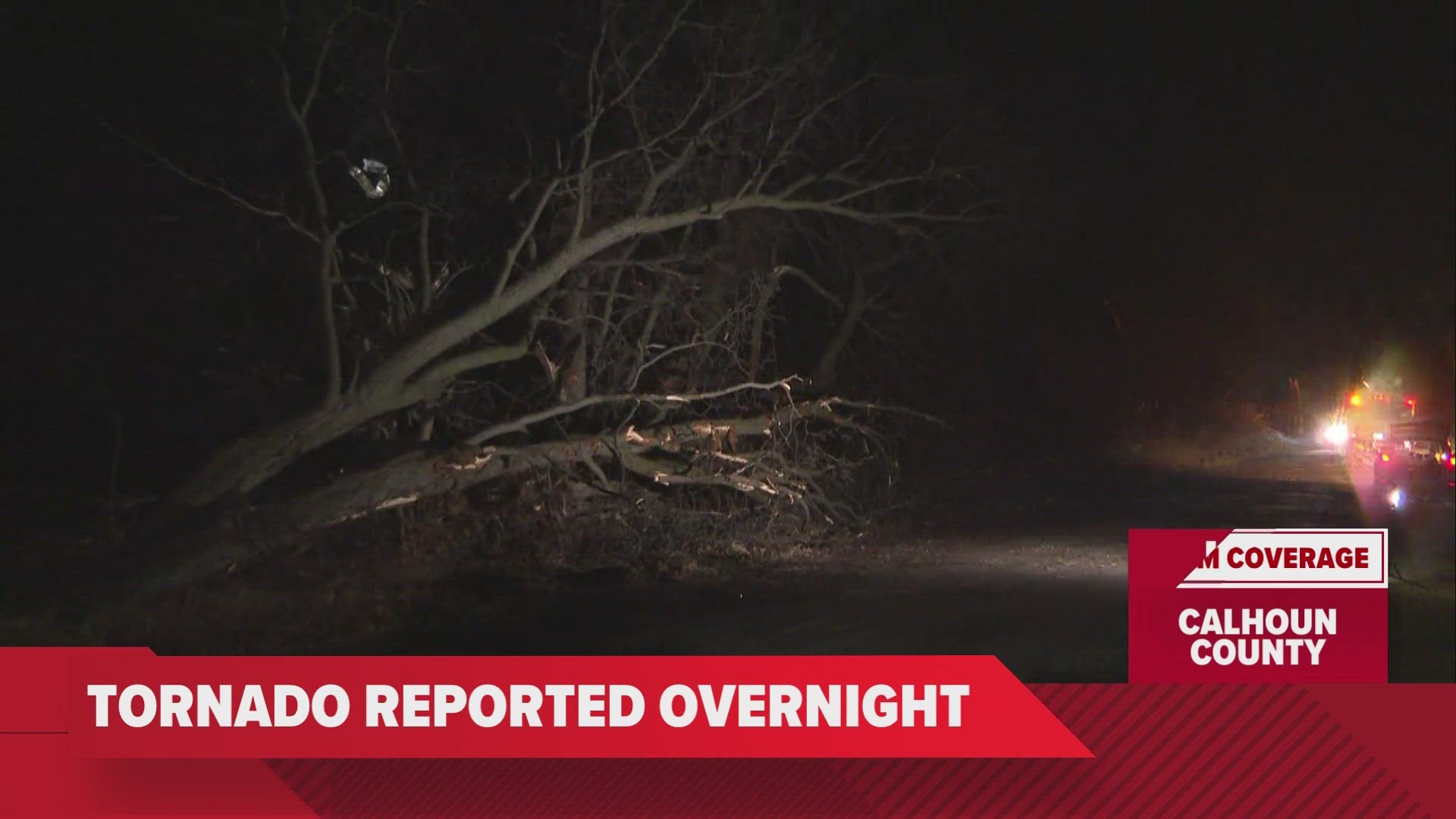 The storms brought large hail, strong winds and a reported tornado to West Michigan overnight.