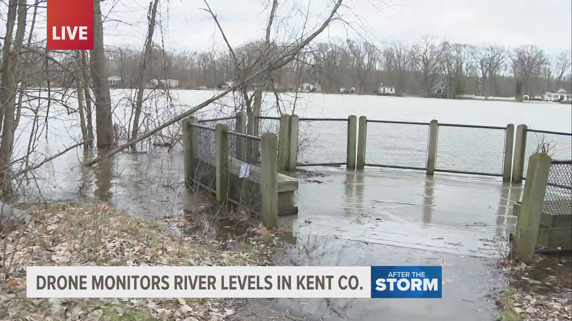 Flooding remains a concern across the area. Rounds of sustained rainfall means runoff and higher water levels on area rivers, including the Grand River.