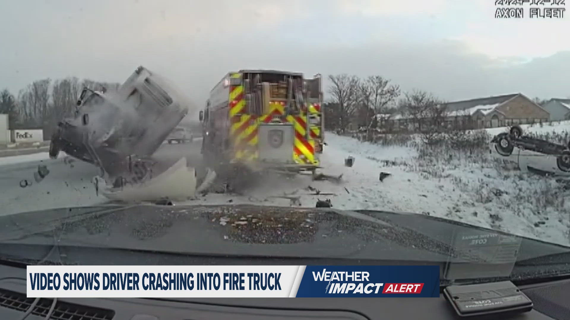 Deputies and fire crews were on the scene of a rollover crash on eastbound I-94 near the 80.5 mile marker, just east of Sprinkle Road when the crash happened. 