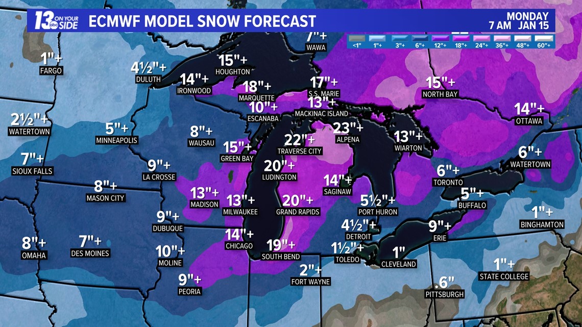 Several More Winter Snowstorms Headed to West Michigan