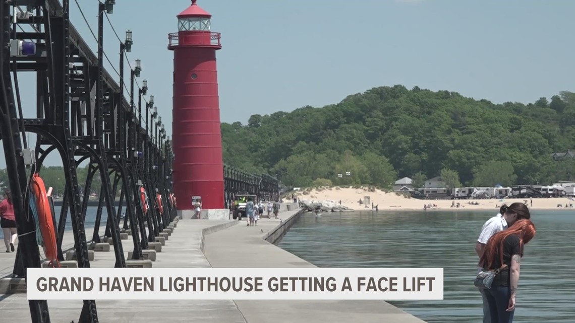 The Grand Haven lighthouse getting a facelift. Will it impact your summer walks?