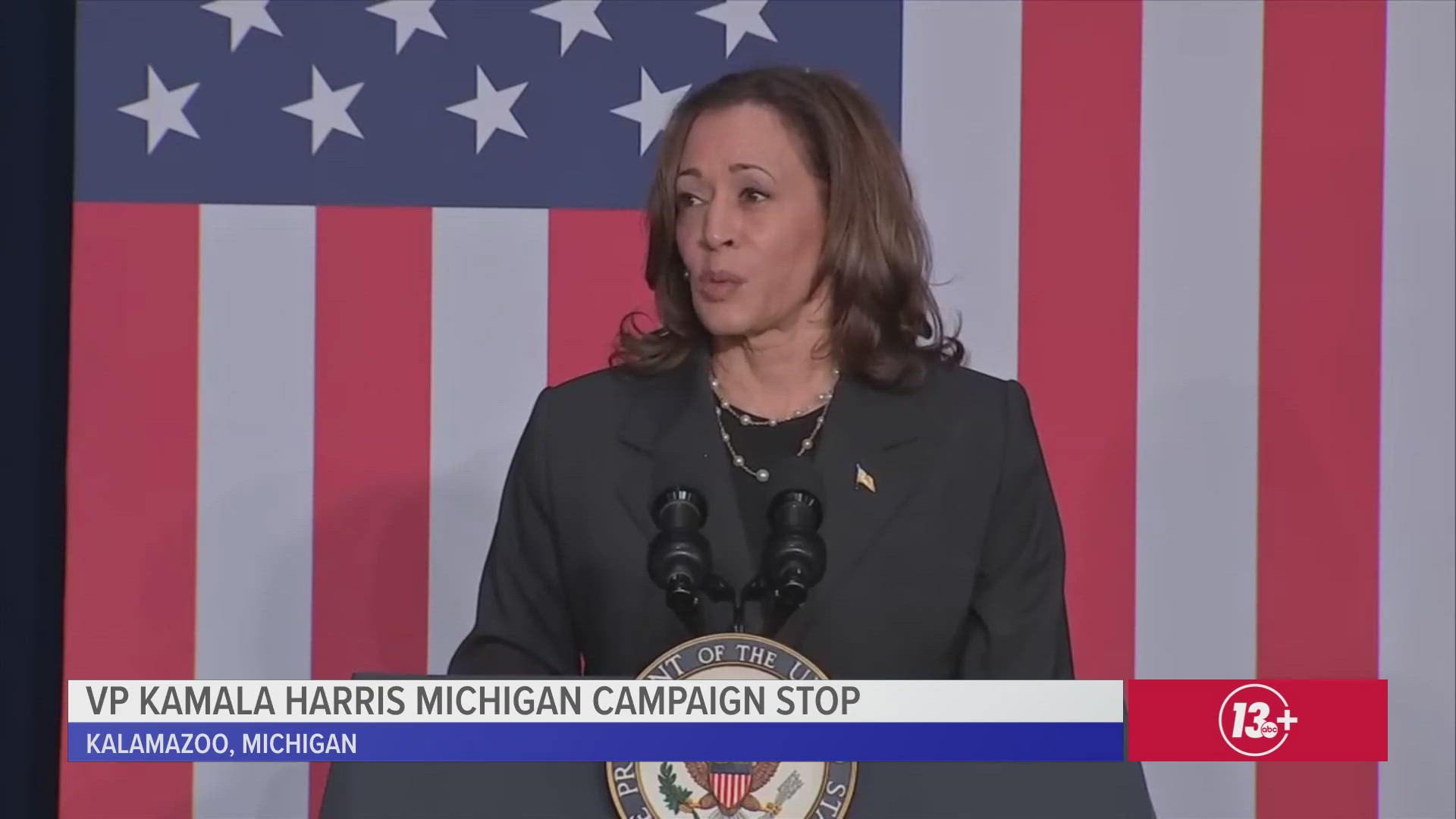 At a Michigan campaign stop, VP Kamala Harris made her first statements about the assassination attempt on former President Donald Trump this past weekend.