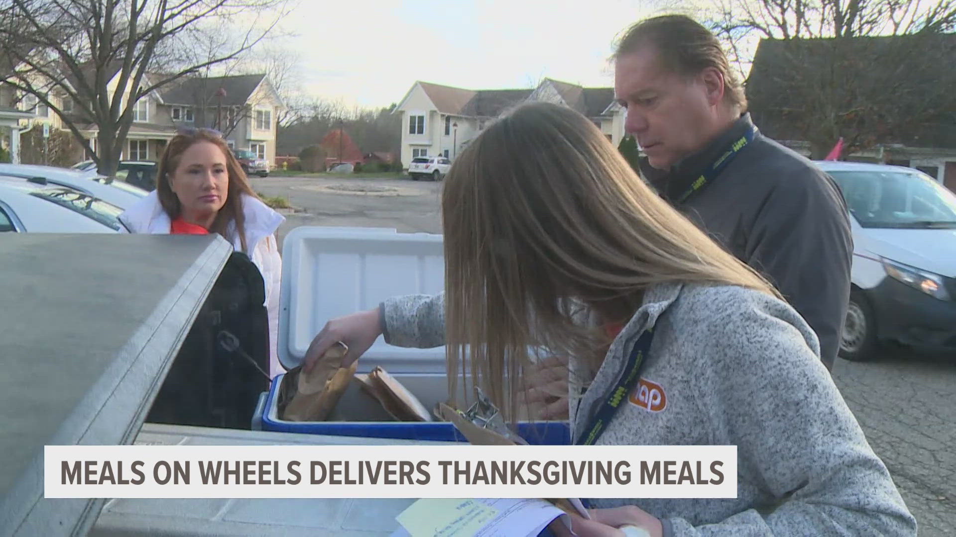 Volunteers delivered the meals to hundreds of seniors Tuesday morning.