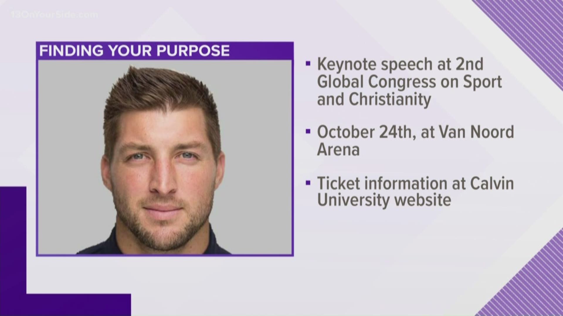The Second Global Congress on Sport and Christianity is Thursday, Oct. 24.