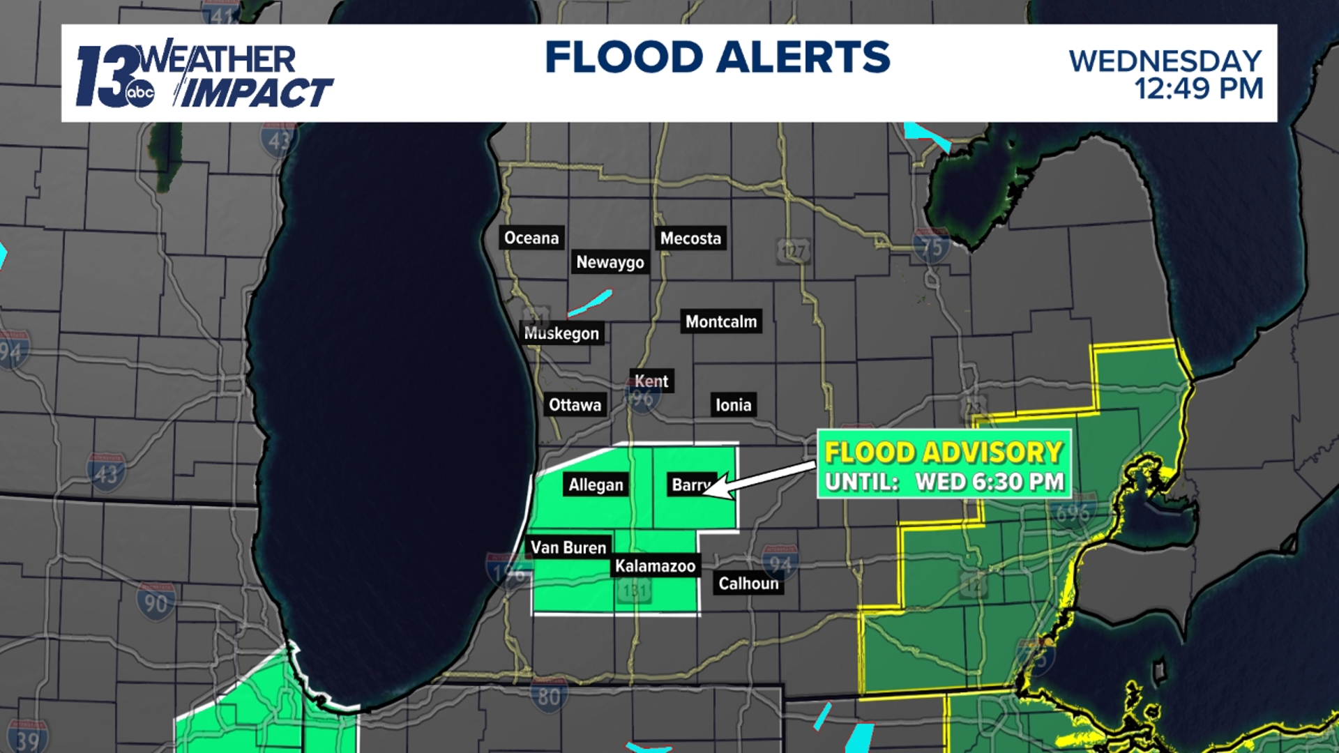 West Michigan faces thunderstorms, flood threat | wzzm13.com