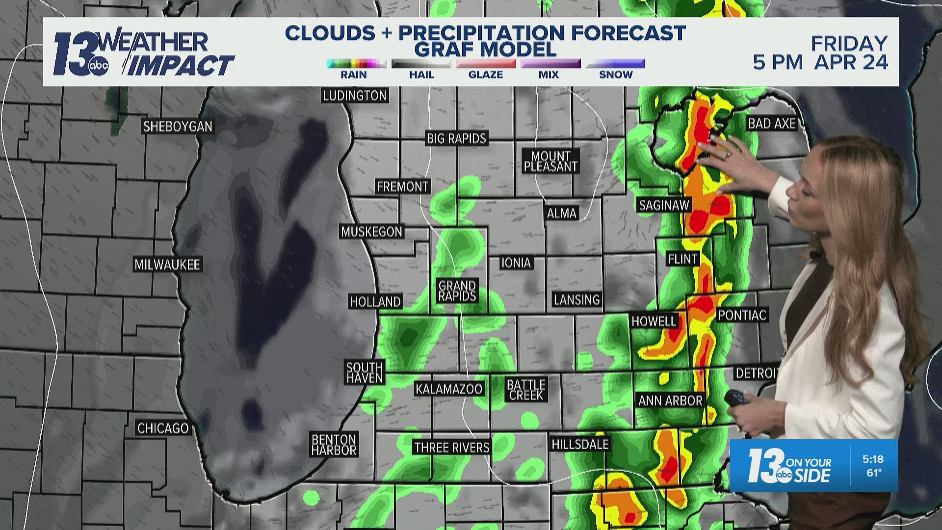 13 ON YOUR SIDE Forecast | Isolated Thundershowers Today, Nice Weekend ...