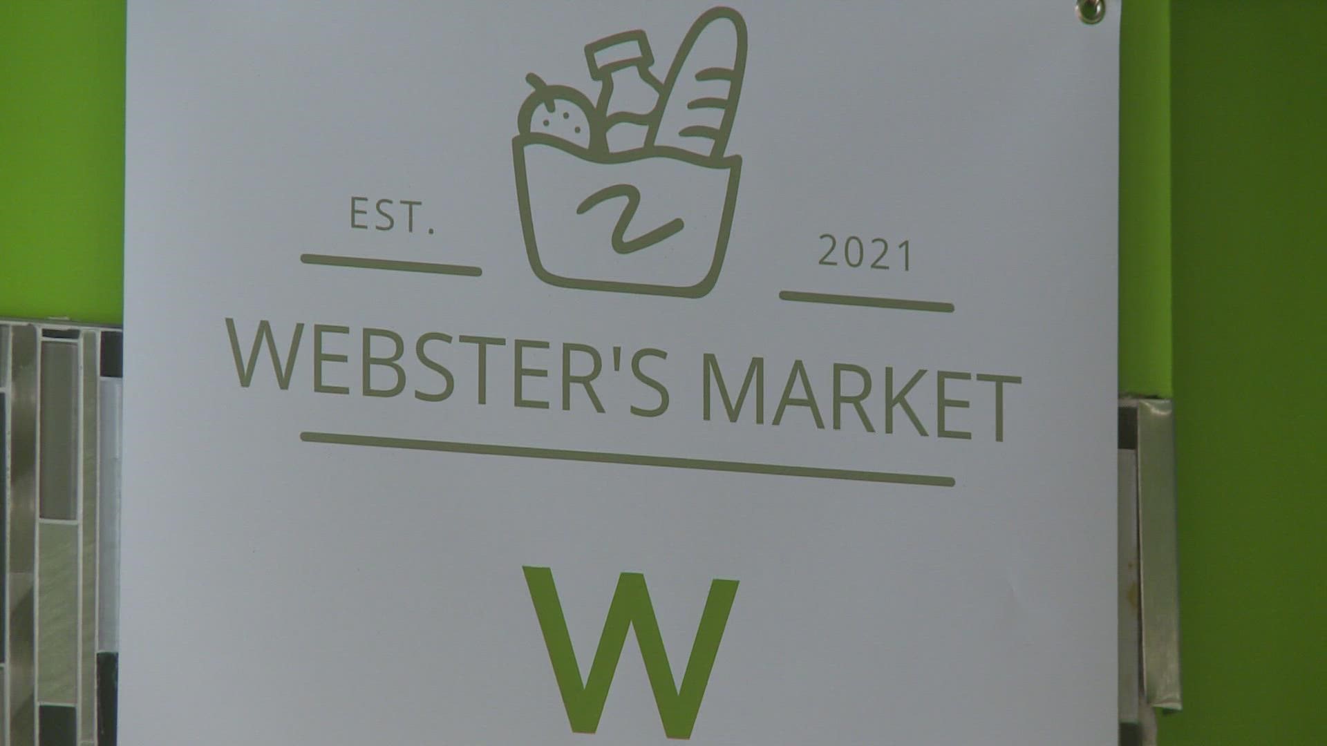 Webster's Market opened five weeks ago. They faced challenges getting shelving, countertops, and more. Now, keeping fully stocked shelves is an issue.