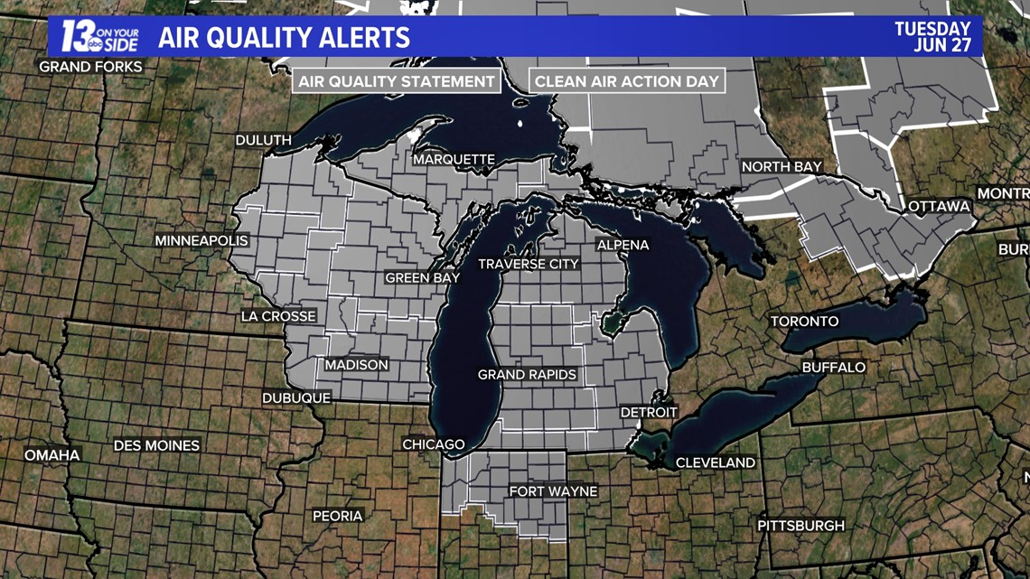 Wildfire Smoke Impacting West Michigan Next Few Days | Wzzm13.com