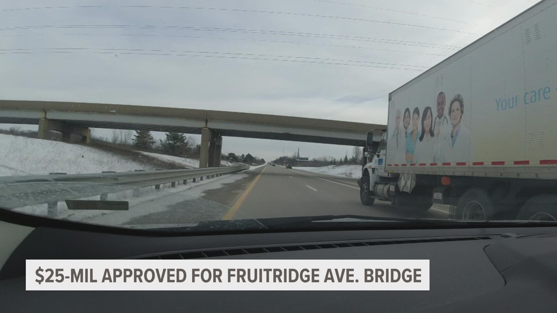 State lawmakers approve $25M for improvements to Fruit Ridge Bridge over I-96
