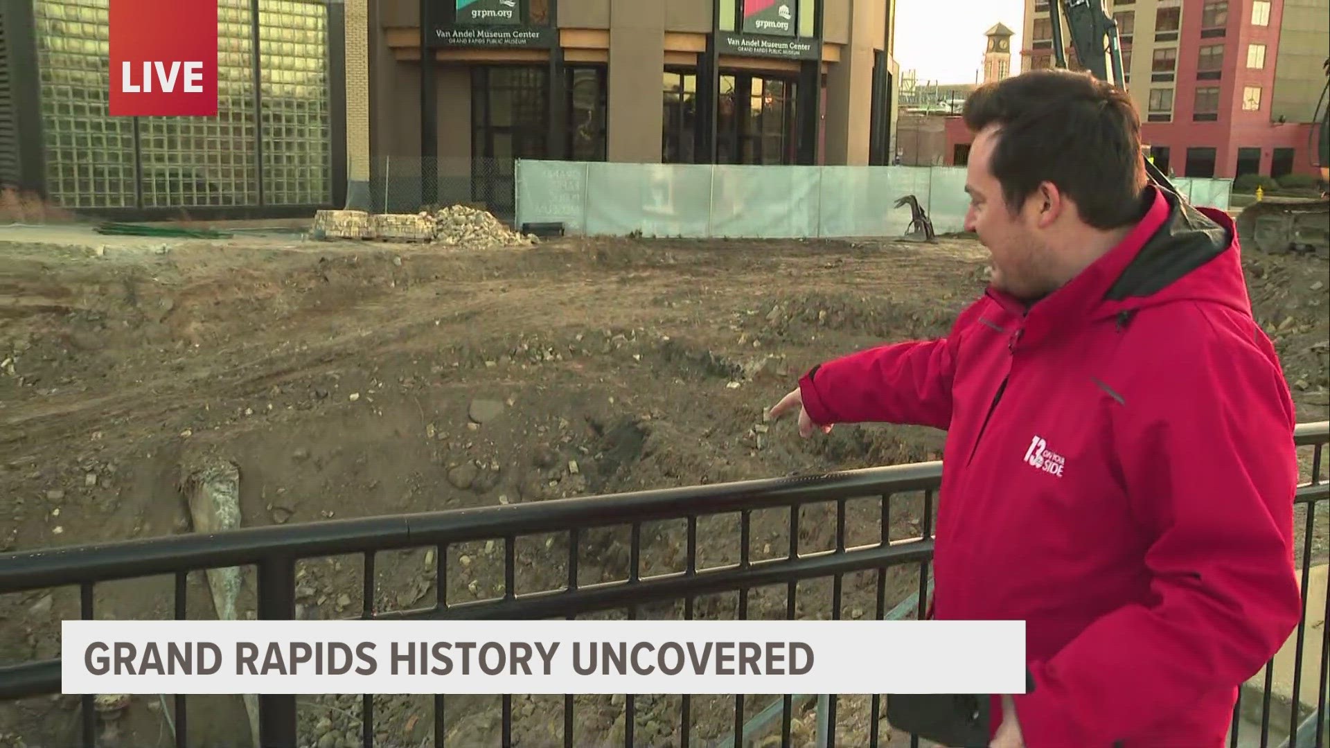 History was uncovered right in downtown Grand Rapids!