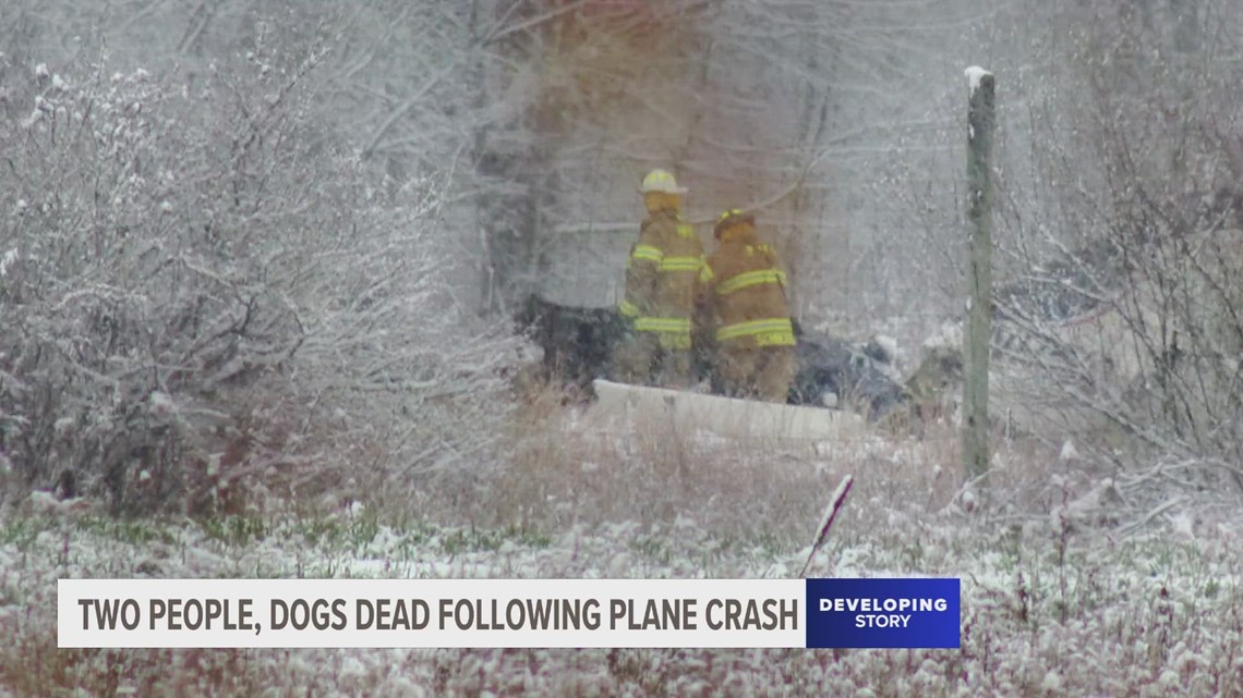Two people, dogs dead following plane crash near Mason County Airport