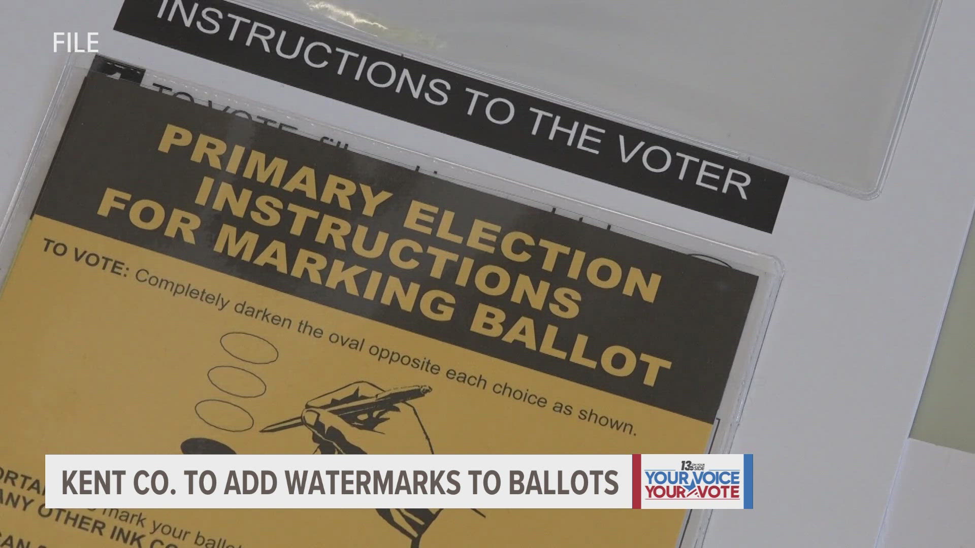 Adding a watermark is an effort to increase election integrity.