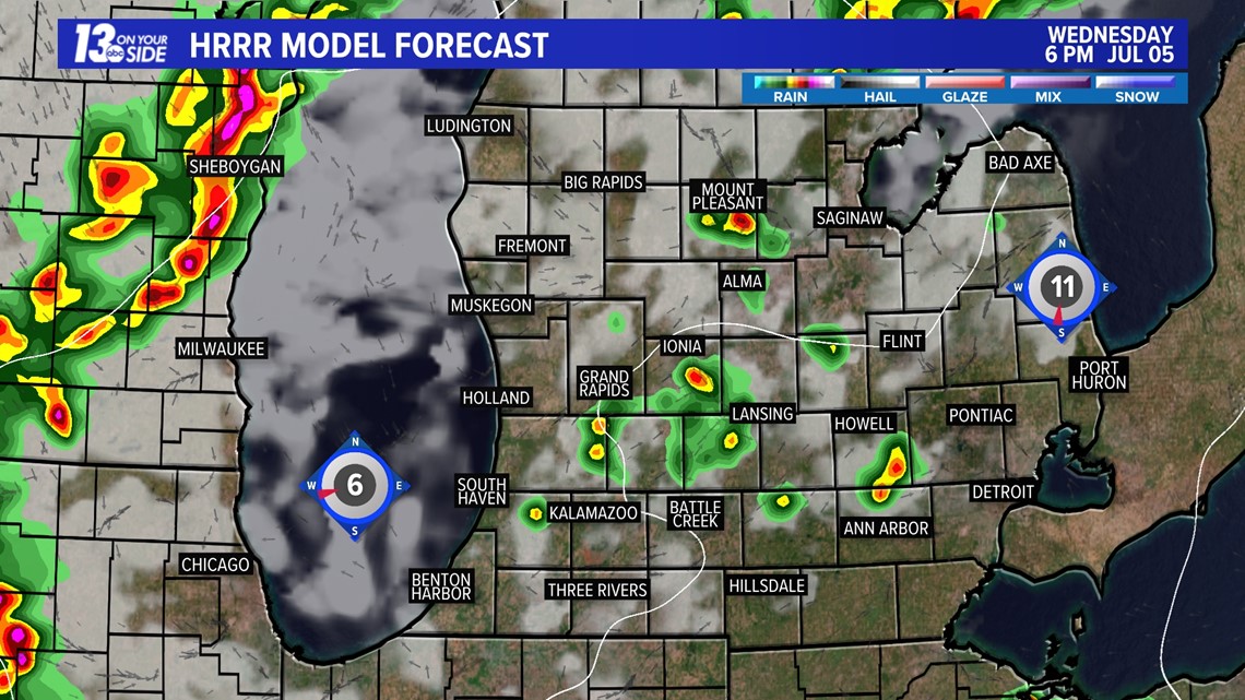 Strong to severe storms possible tonight | wzzm13.com