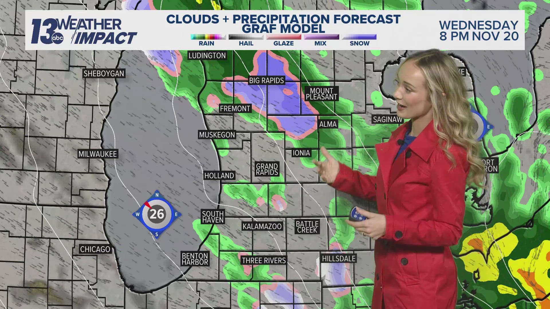 Rounds of unsettled weather this week. 