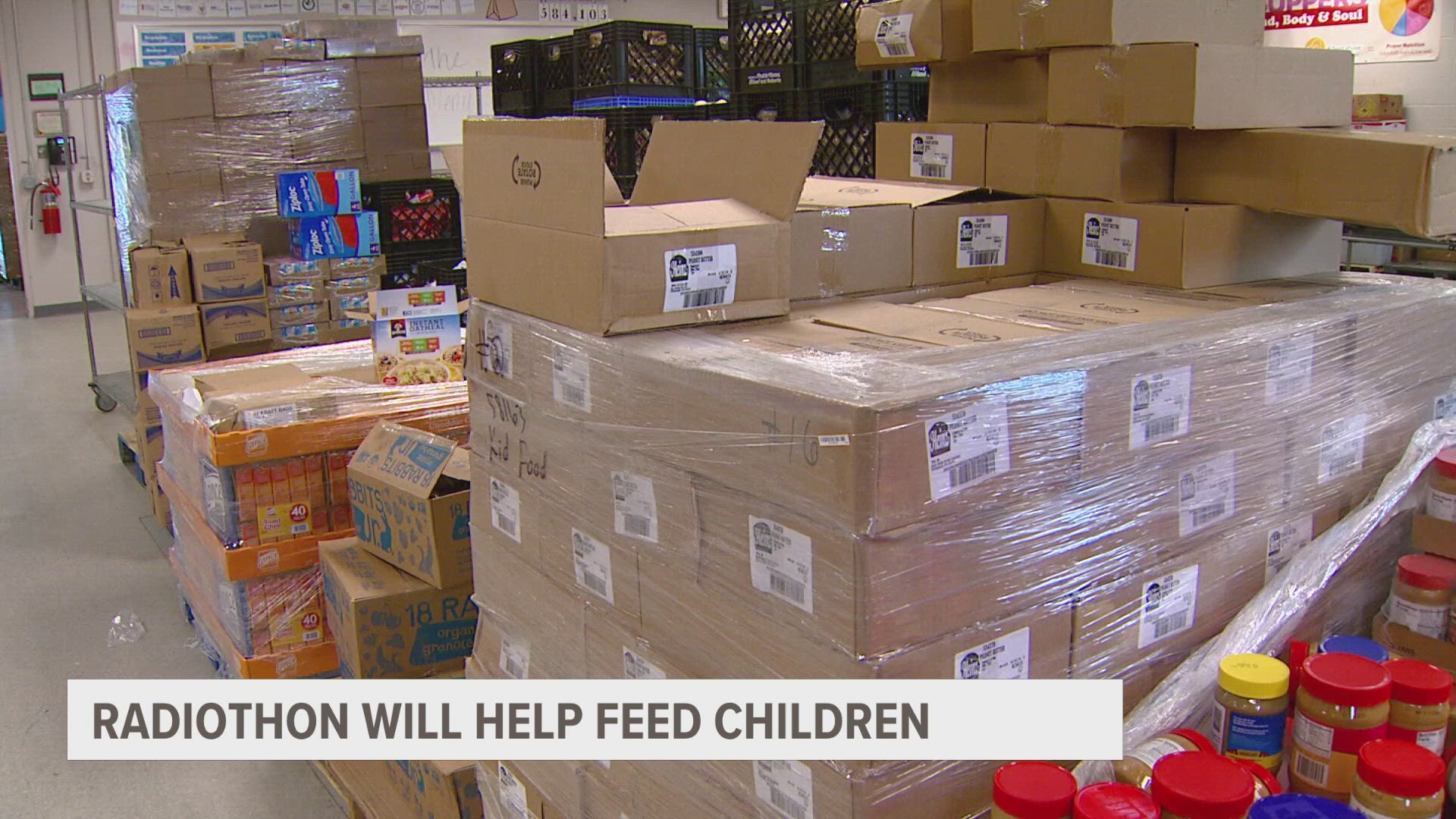 The Free Beer and Hot Wings Show will host a radiothon to raise $37,000 so Kids Food Basket can help a new West Michigan school receive its programming.