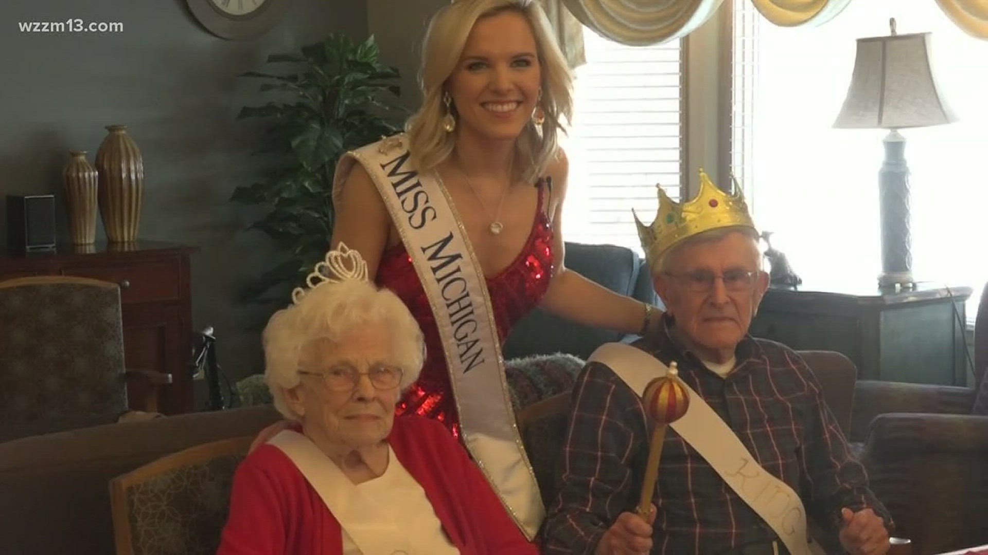 Miss Michigan helps assisted living center crown a King and Queen