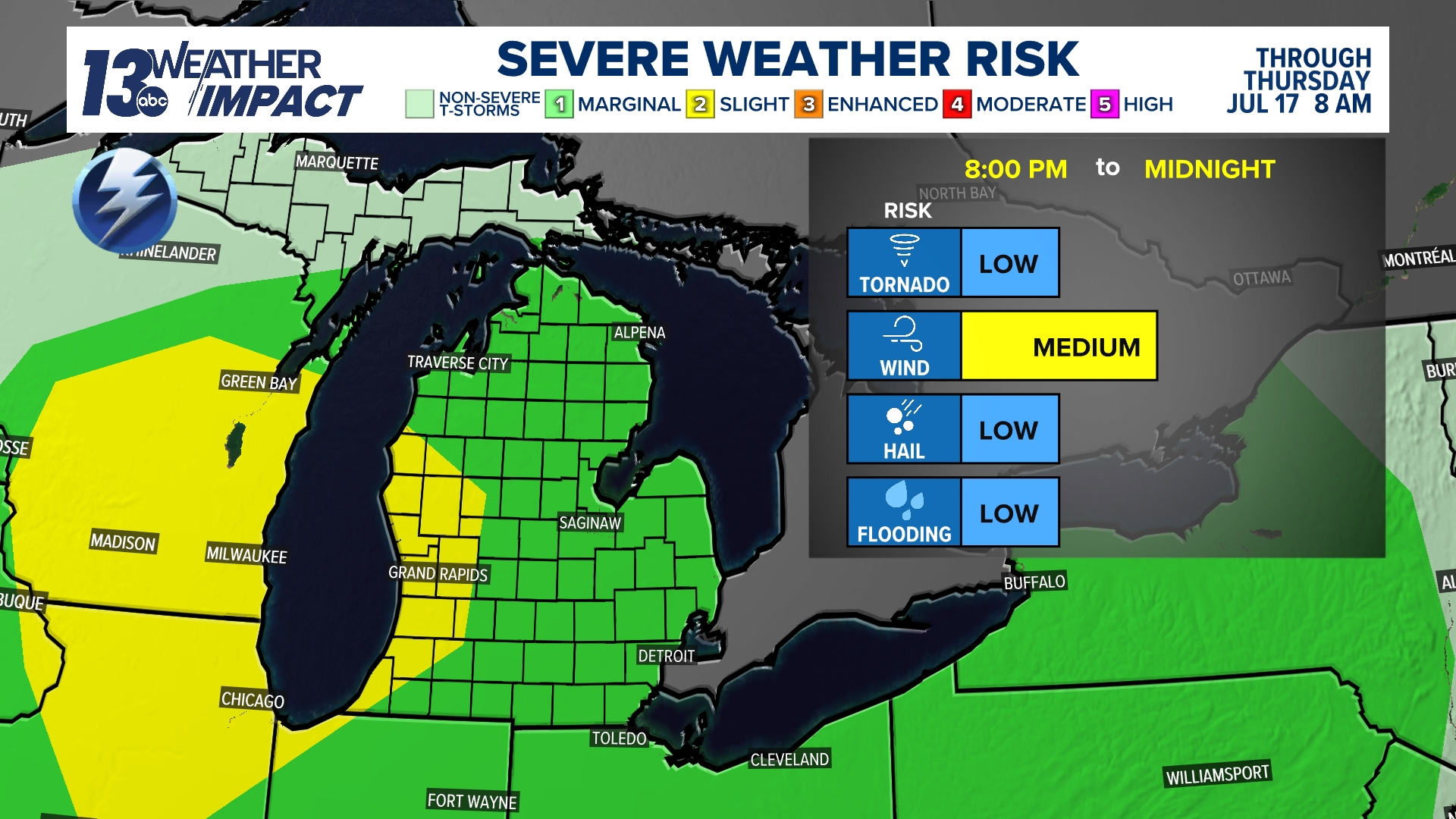 West Michigan braces for strong to severe evening thunderstorms ...