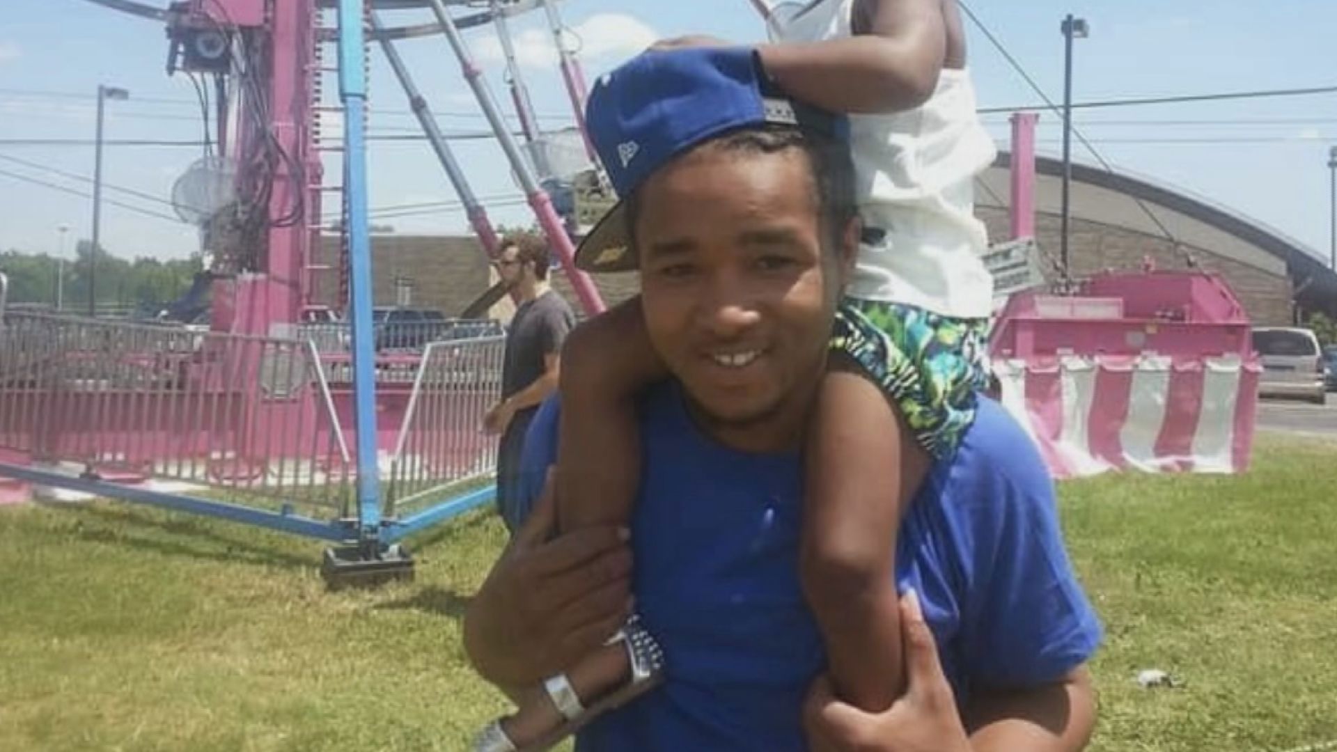 A Saginaw woman is speaking out after her boyfriend and his daughter were pulled out of the water at Pere Marquette Beach and brought to a Muskegon hospital Friday.