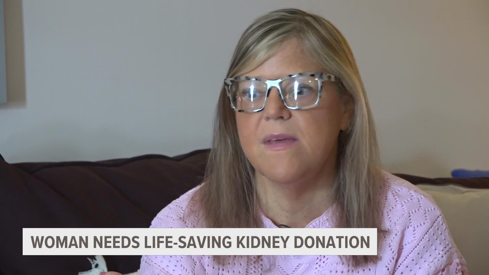 A Grand Rapids woman is asking for the public's help to save her life. She needs a new kidney and is worried her body may fail before she finds one.