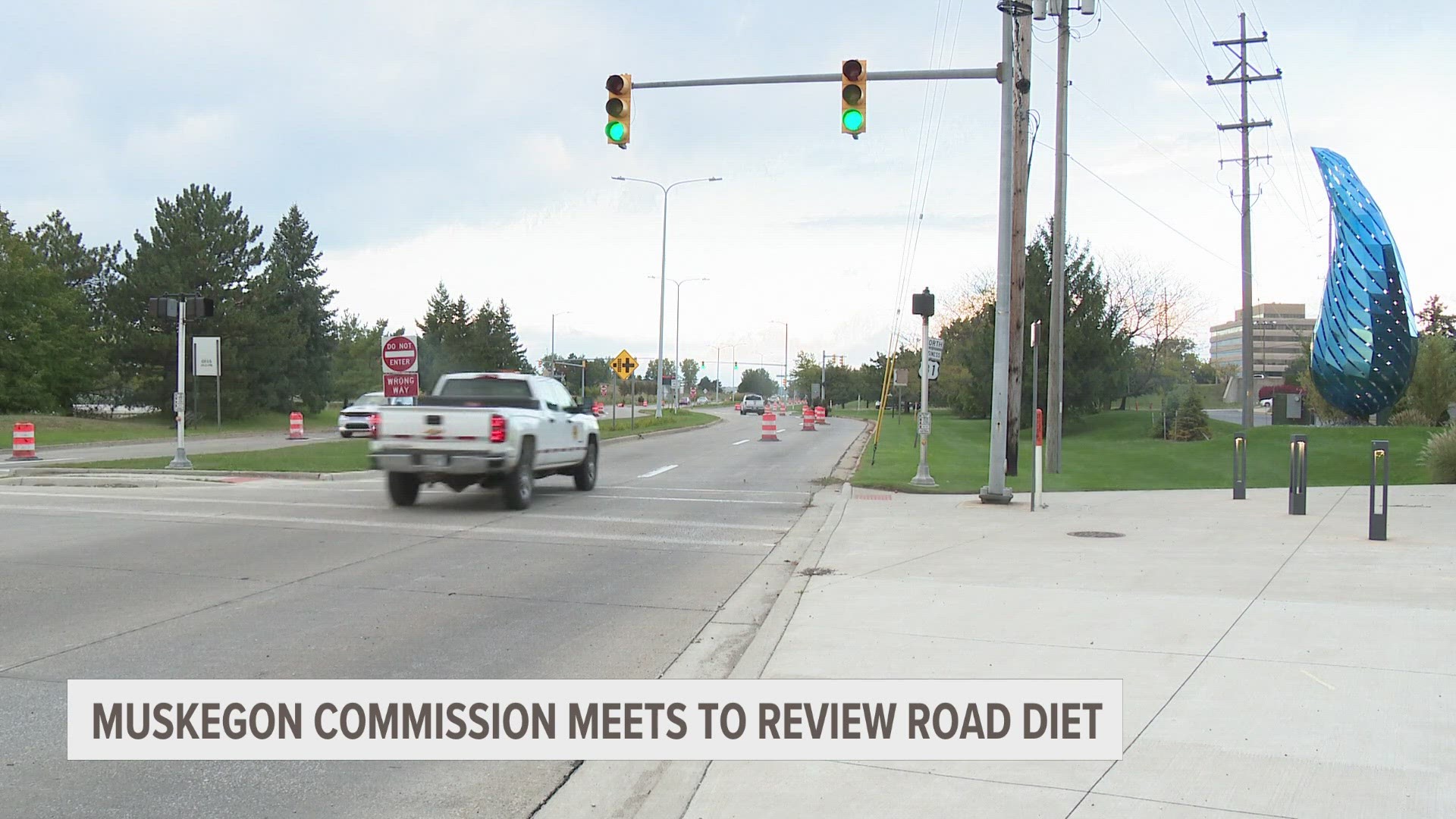 The city commission met to discuss the results of the road diet.