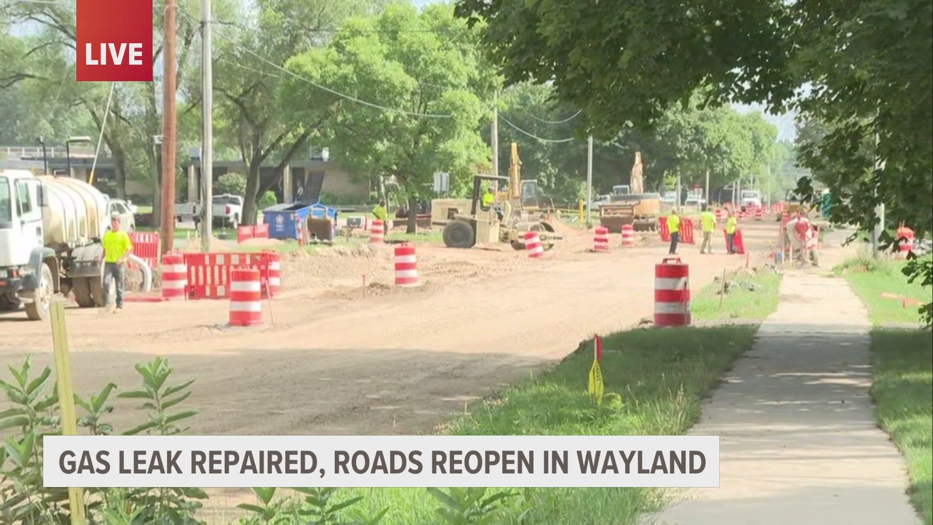 Wayland Gas Leak Forces Neighborhoods To Evacuate | Wzzm13.com