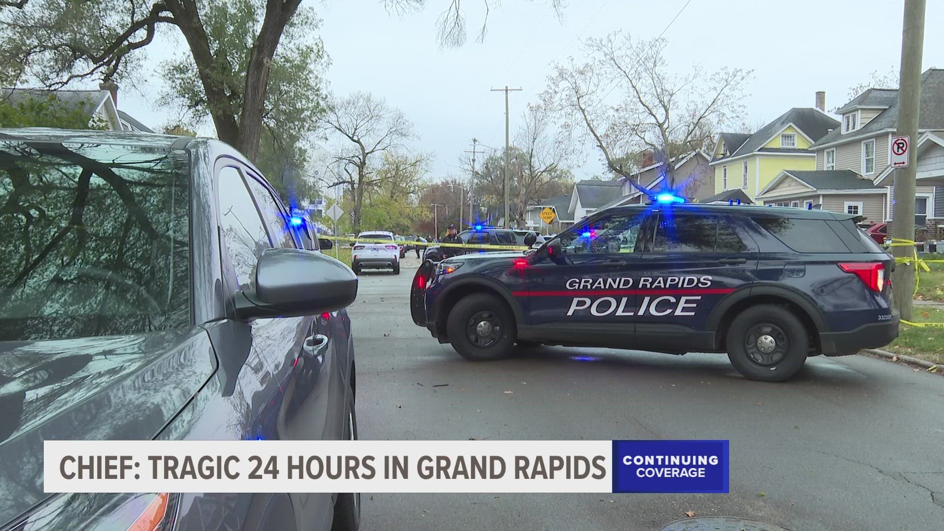 The Grand Rapids Police Chief said it has been a tragic 24 hours after multiple shootings in the community left three people dead.