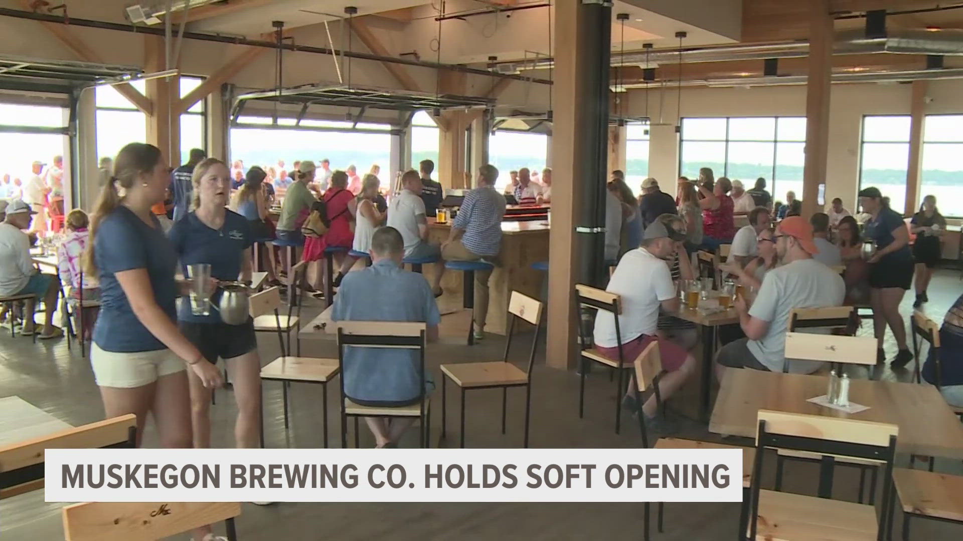The owners of Muskegon Brewing Company were happy to welcome patrons to a soft opening on the Fourth of July.