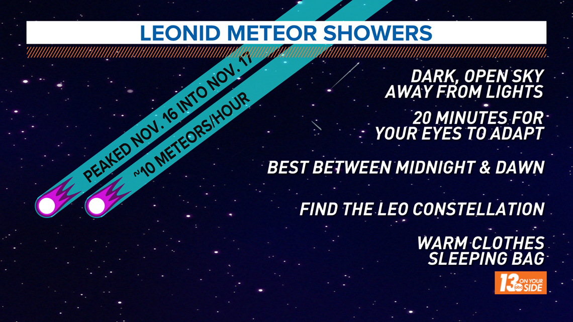 How to see the Leonid meteor shower