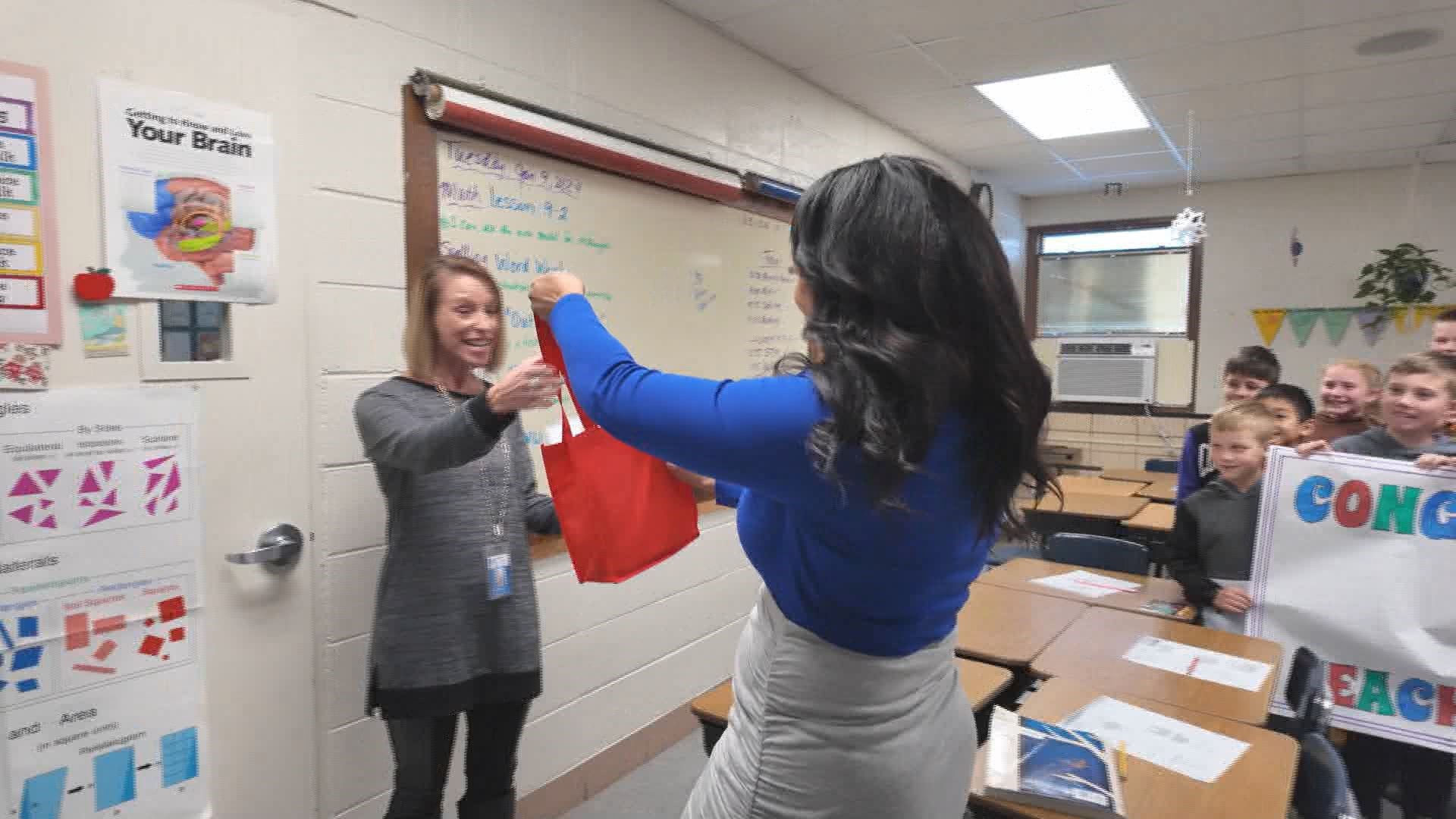 Teacher of the Week Bobbie Wash said, “Absolutely amazing, this is a shock, completely.” She said the surprise came right on time.