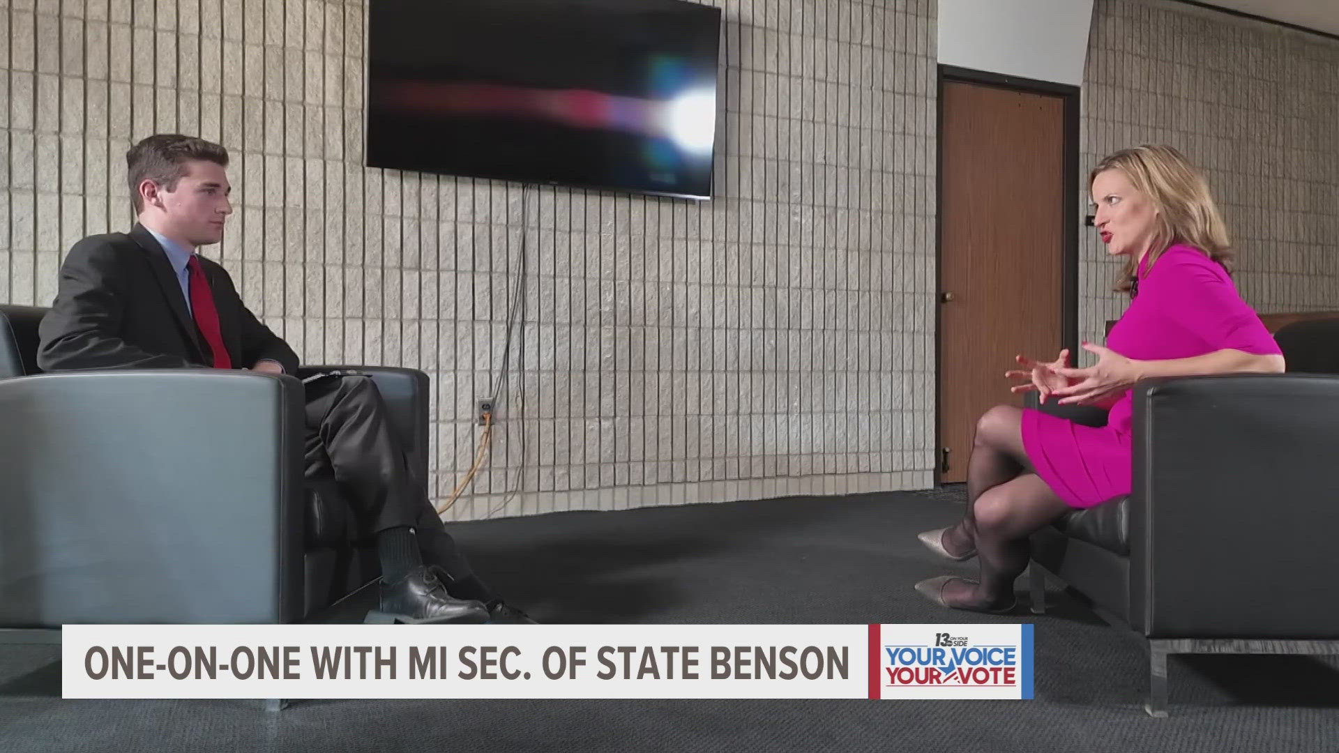 13 On Your Side's Joshua Alburtus talked with Michigan Secretary of State Jocelyn Benson leading up to the November election.