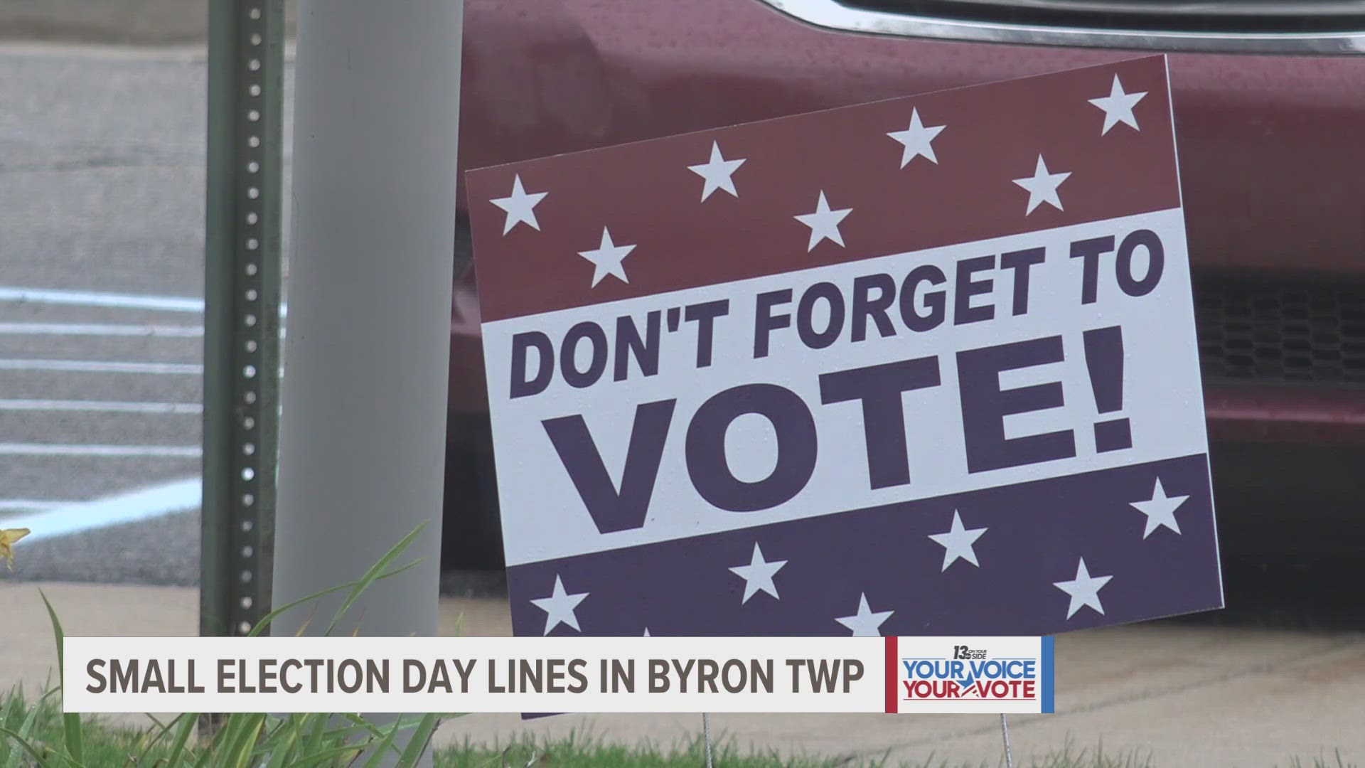 The township's largest polling location has seen very little wait times today. The township clerk is crediting early voting for helping keep lines down.