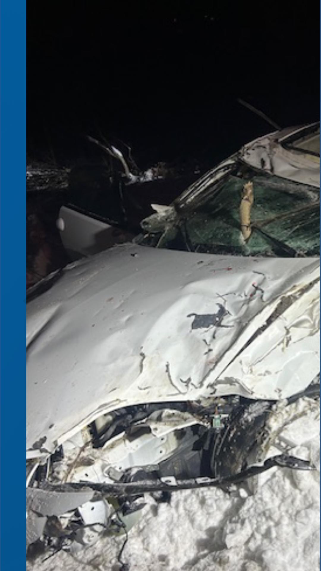 Car loses control, overturns on I-96 in Grand Rapids | wzzm13.com