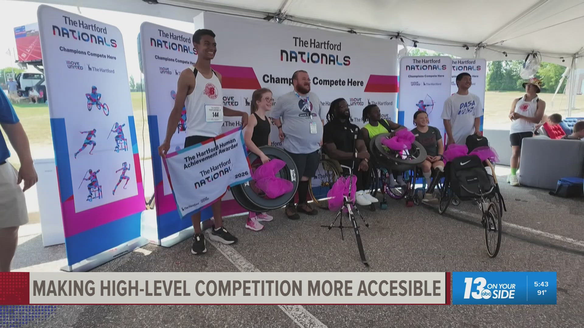 Athletes receive custom adaptive equipment at massive event in