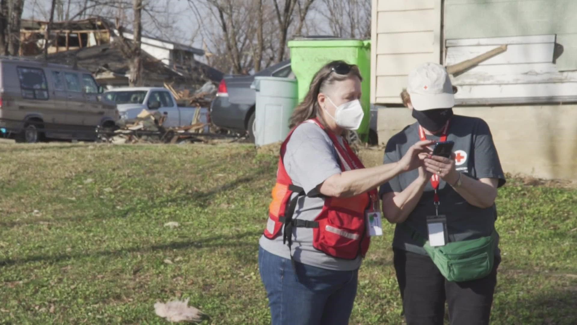Red Cross has distributed hot meals, provided temporary shelters for tornado victims and offered a helping hand to those in need.