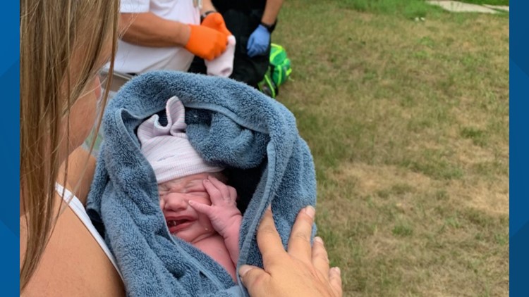 Meet Luna - the baby born in a Kentwood driveway!
