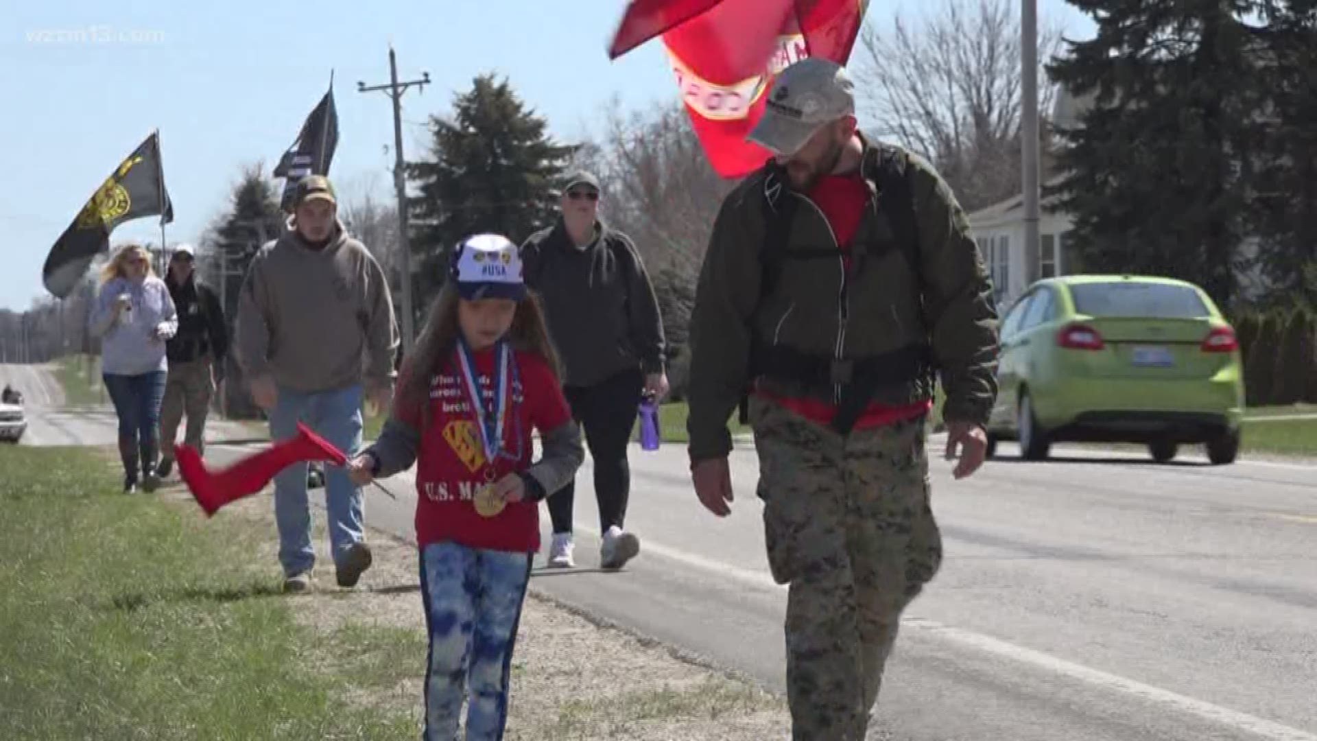Veterans walk 92 miles to combat suicide
