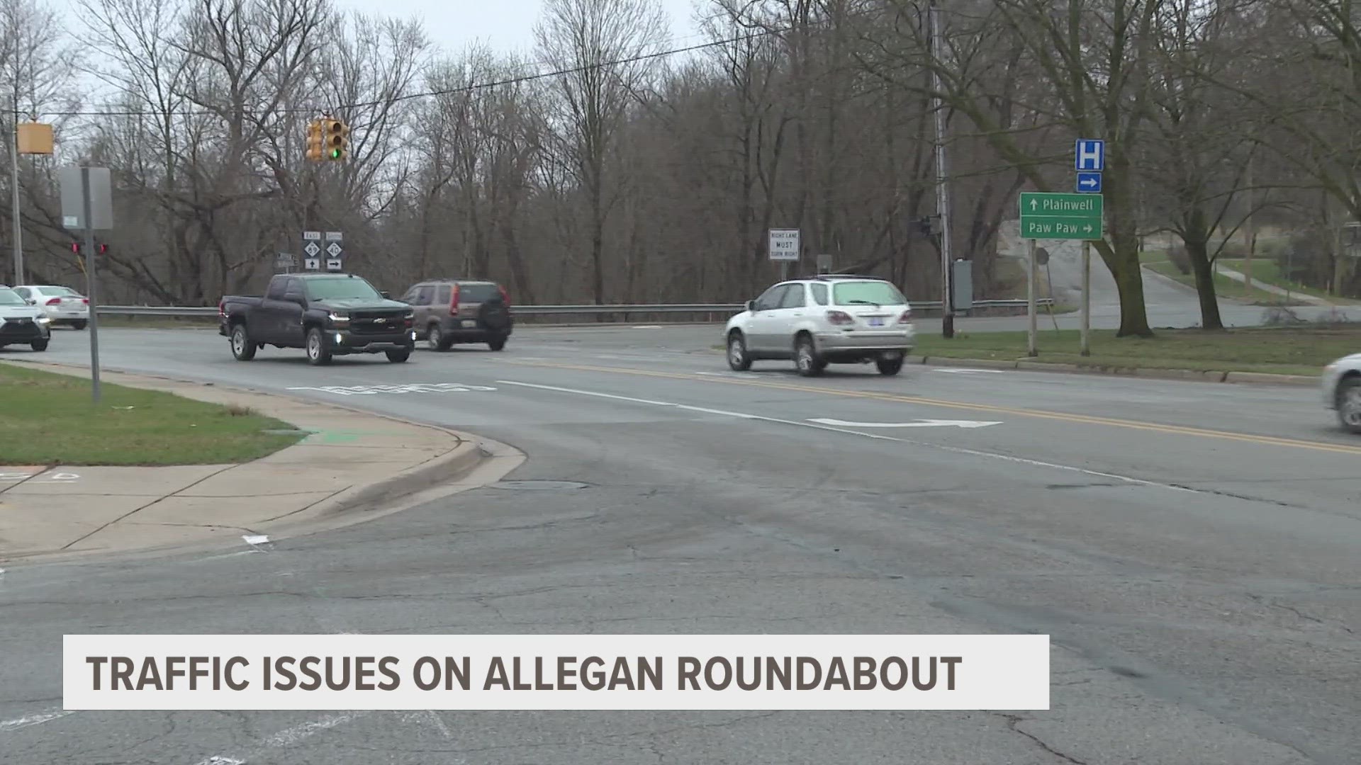 A new road construction project is underway in a busy and confusing intersection in Allegan County.