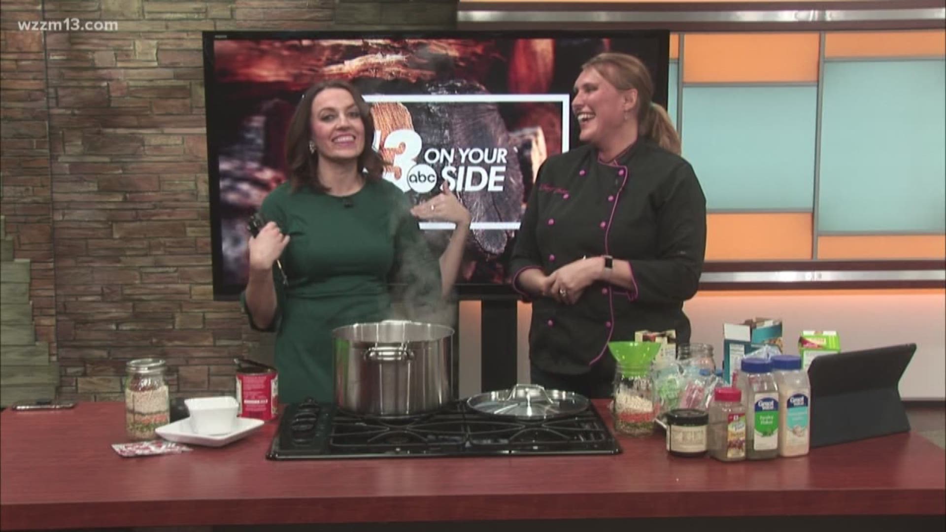 Chef Char Morse shows us how to make some healthy gifts in a jar.