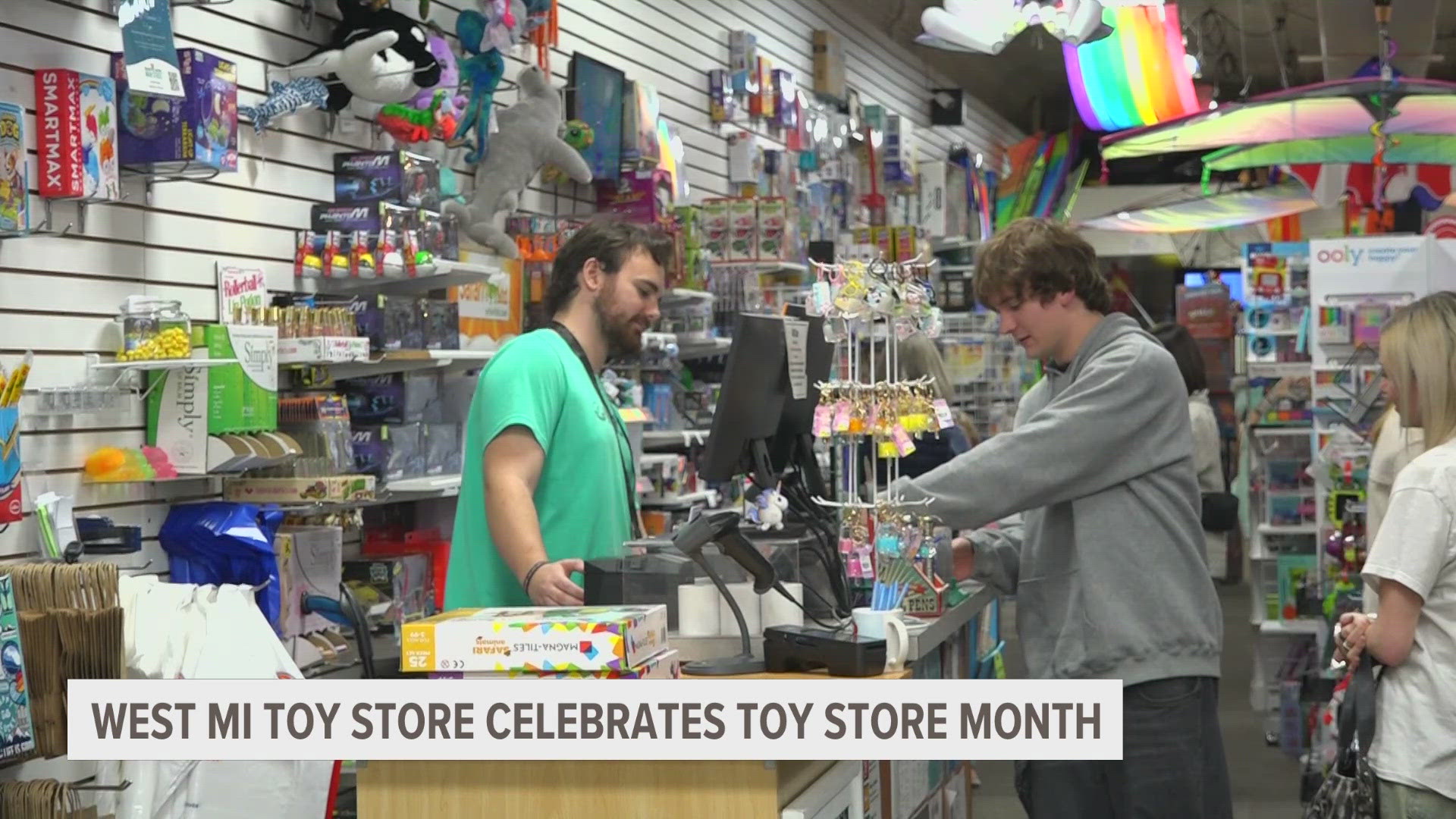 The store manager, Caleb Berko, said it's all about bringing joy to the community.