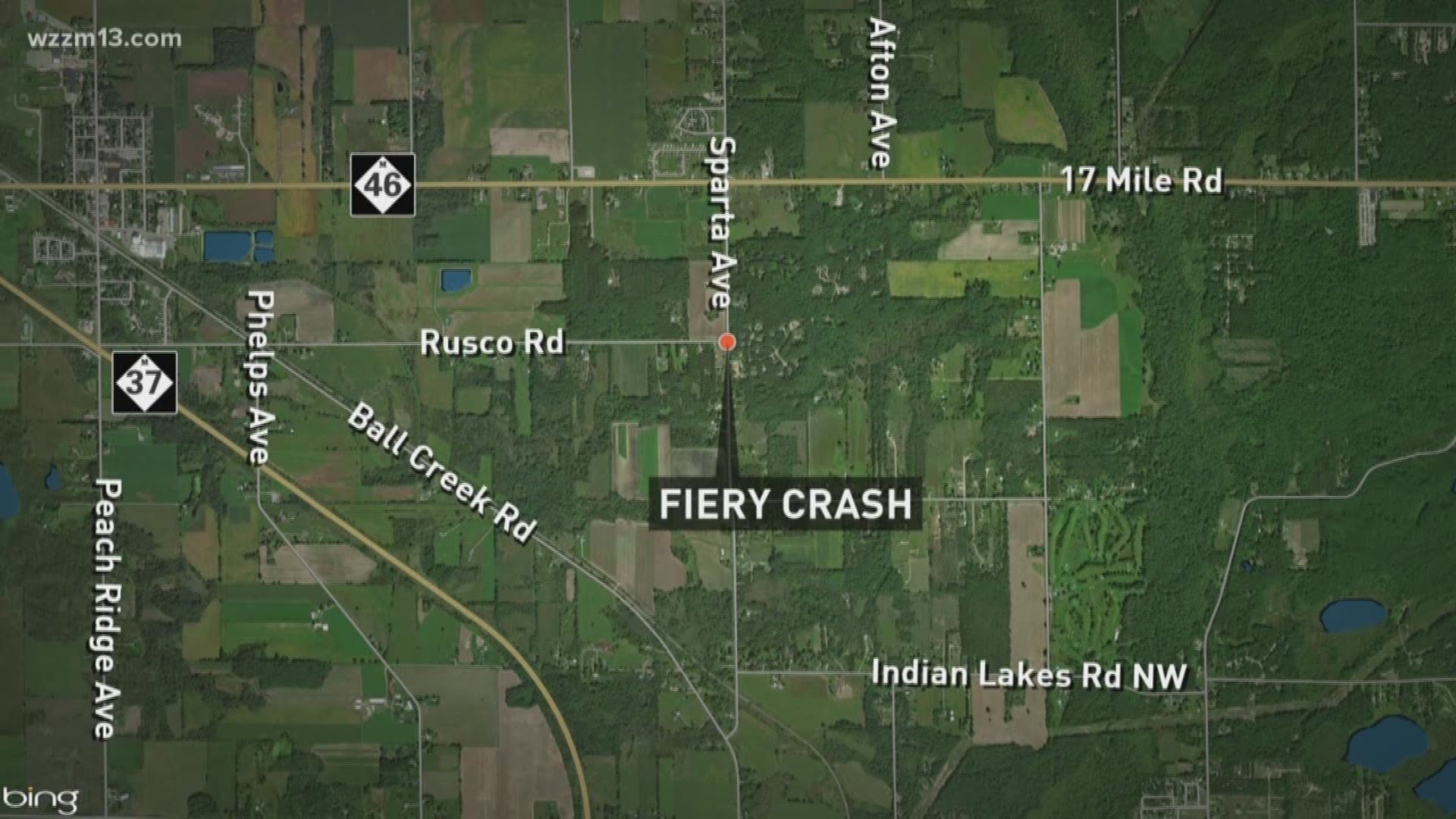 One killed in fiery Kent County crash