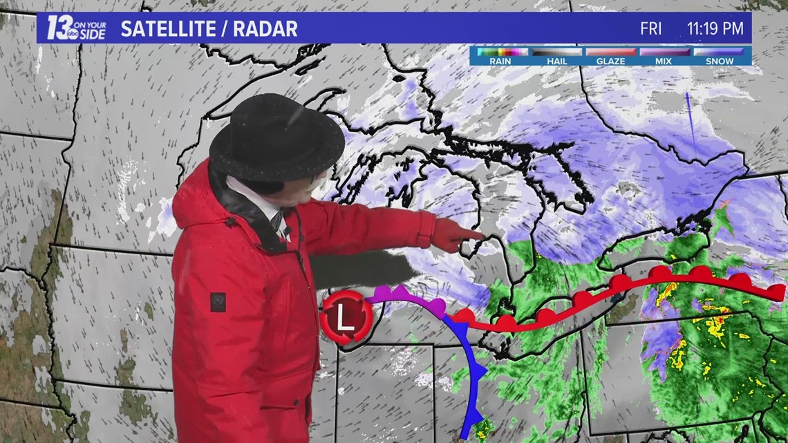 13 ON YOUR SIDE FORECAST | The snow is still falling | wzzm13.com