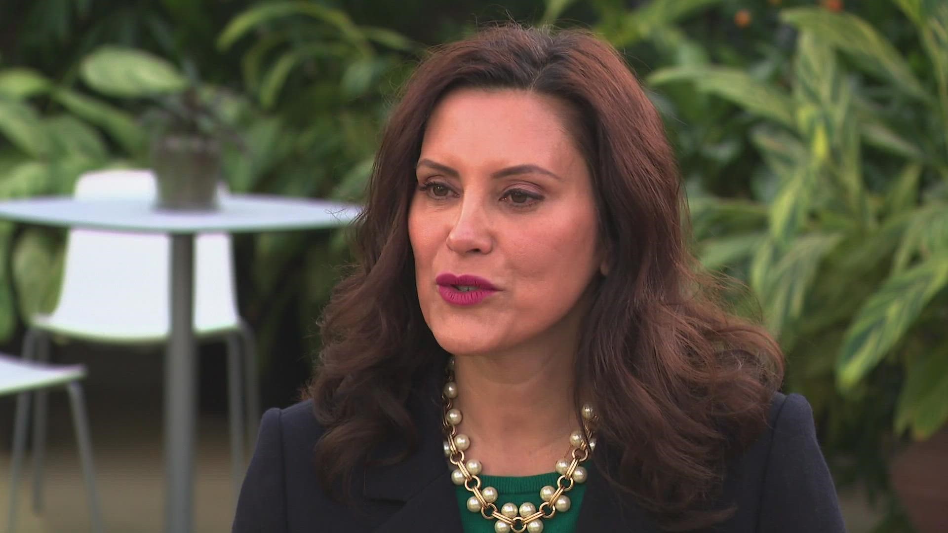 Speaking about a reflection on 2021, Whitmer said, "We're doing a lot of the fundamentals. We're making progress," but said there is more work to do.