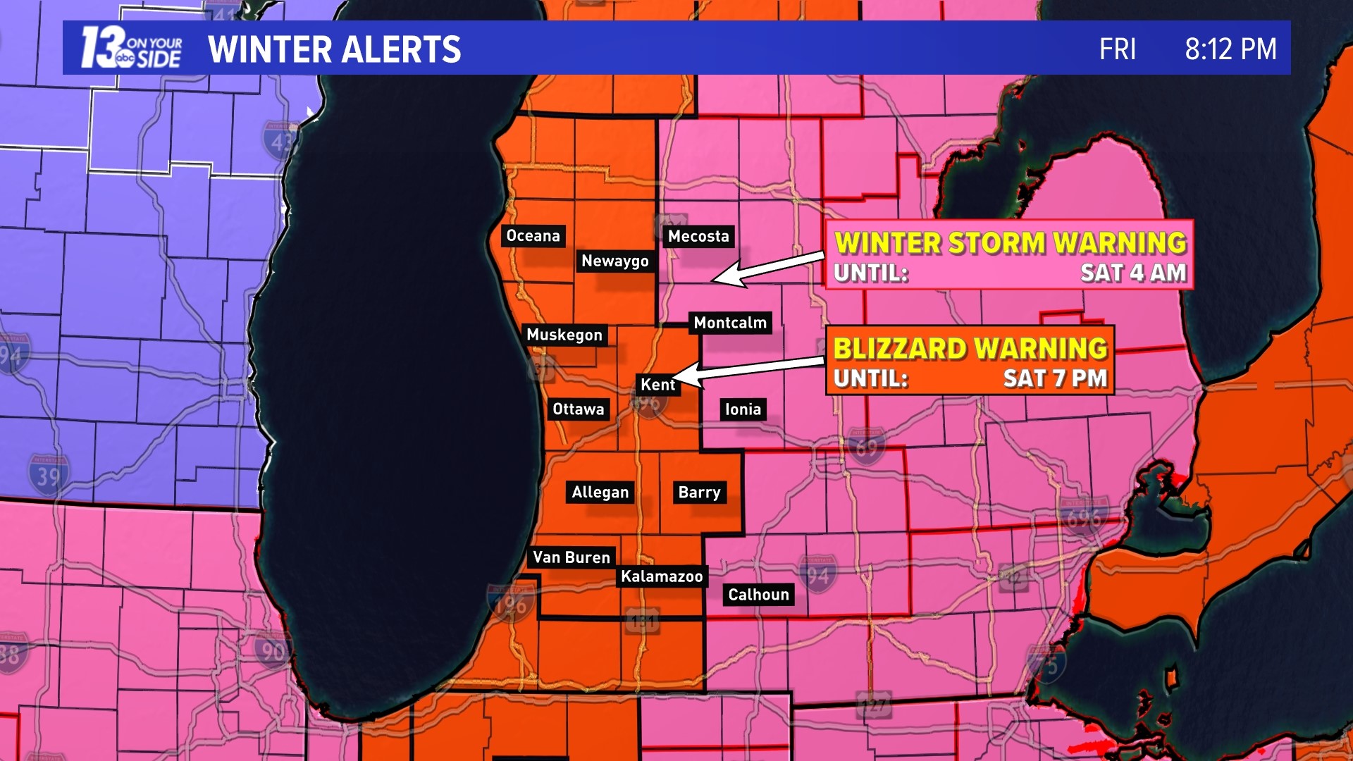 Updated West Michigan travel conditions | wzzm13.com