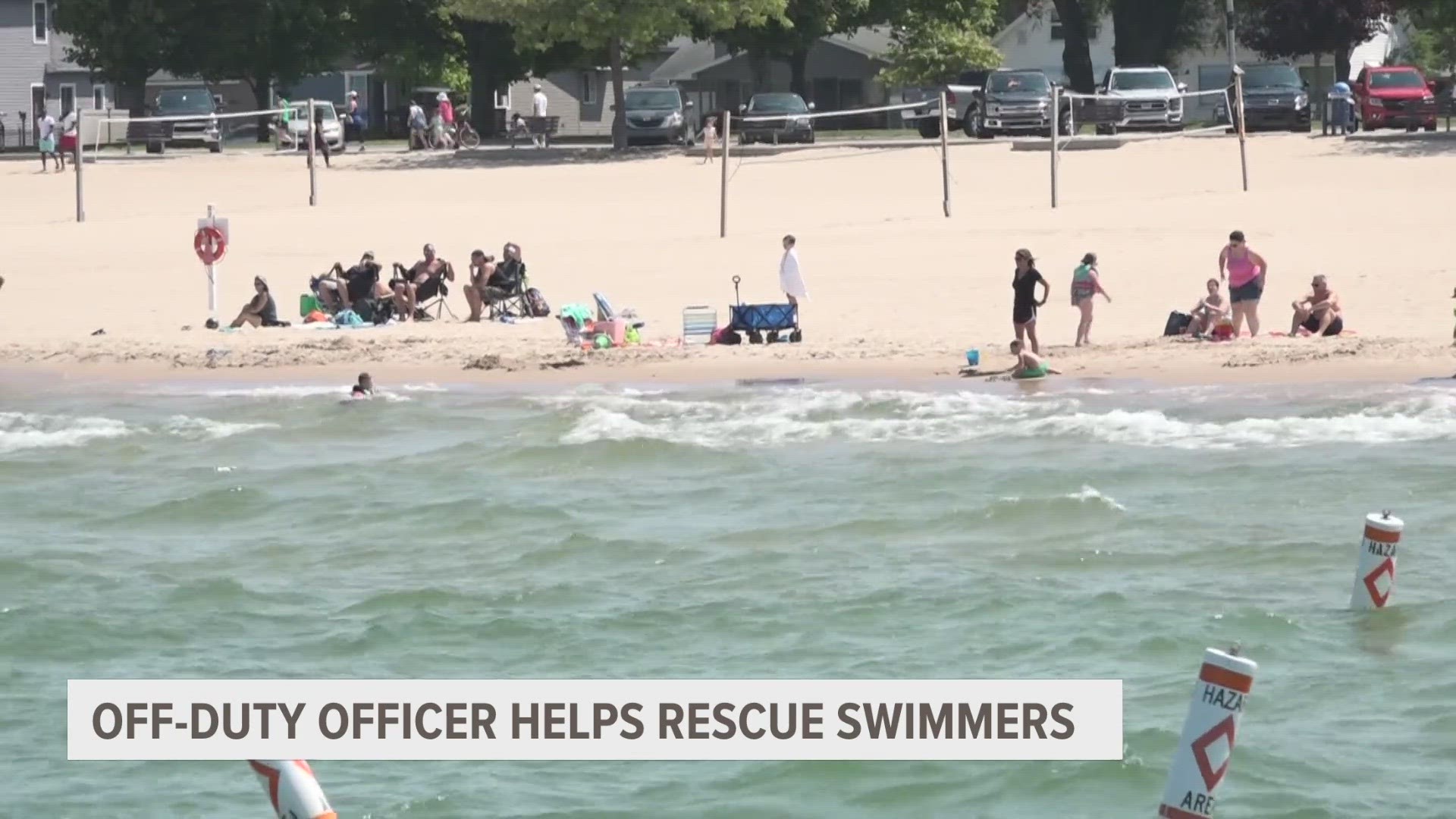 Police officers don't anticipate having to put their lives in harms way on their days off. But a mother and her two sons are very thankful that one did.