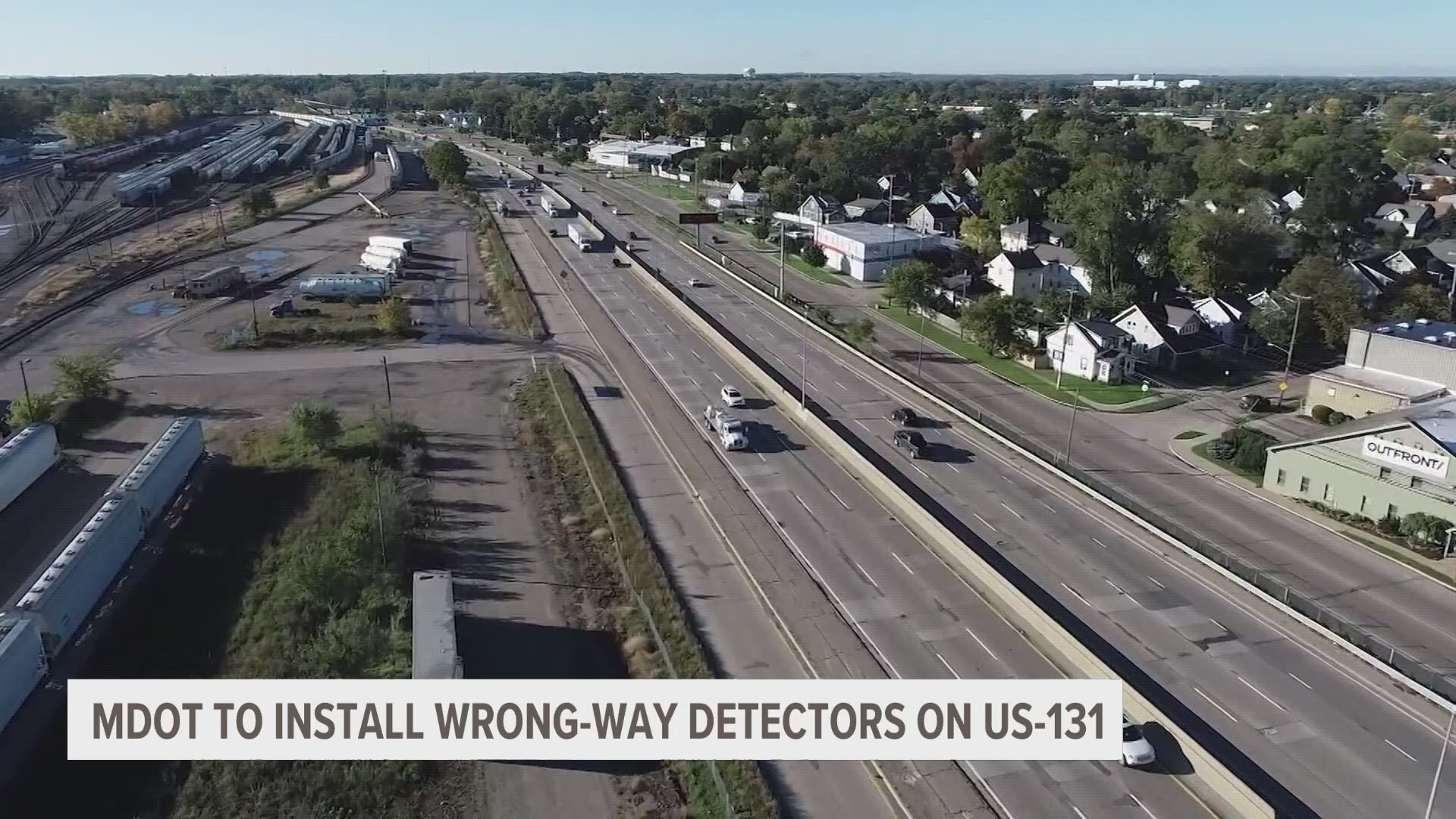 When a car is detected going the wrong way, lights will begin flashing, a camera will start recording and police will be notified.