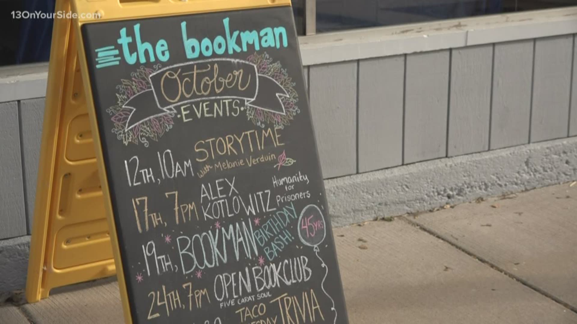 The Bookman in Grand Haven is celebrating 45 years of selling books, newspapers and magazines.