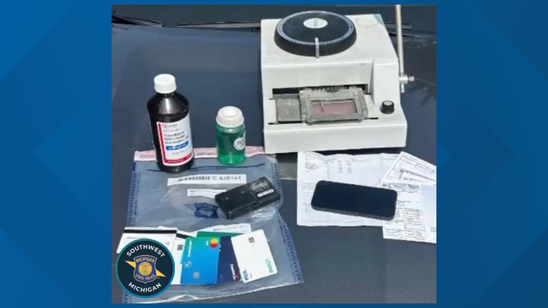 Traffic stop leads to arrest, seizure of drugs and counterfeit credit ...
