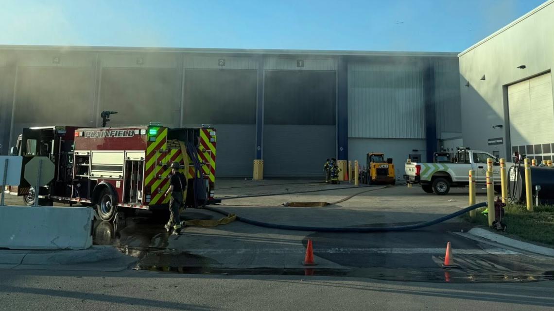 Plainfield Township Fire Department responds to fire at North Kent Recycling and Waste Center