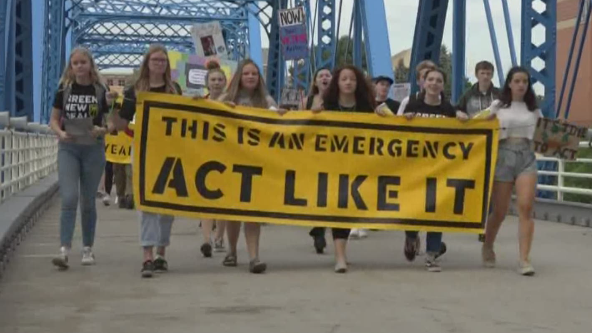 Students from West Michigan schools organized a climate strike Friday, Sept. 20.