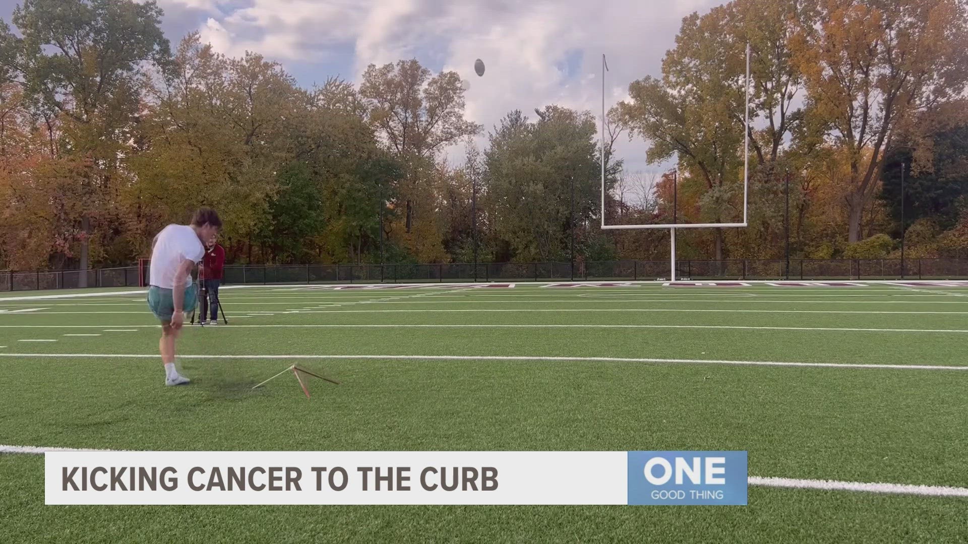 Caden VanHuis worked with sponsors to raise money for every point he scored during the high school football regular season.